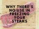 freezing your steaks